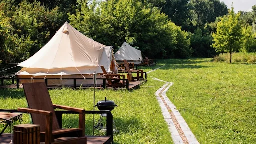 Estructura para glamping tipo safari